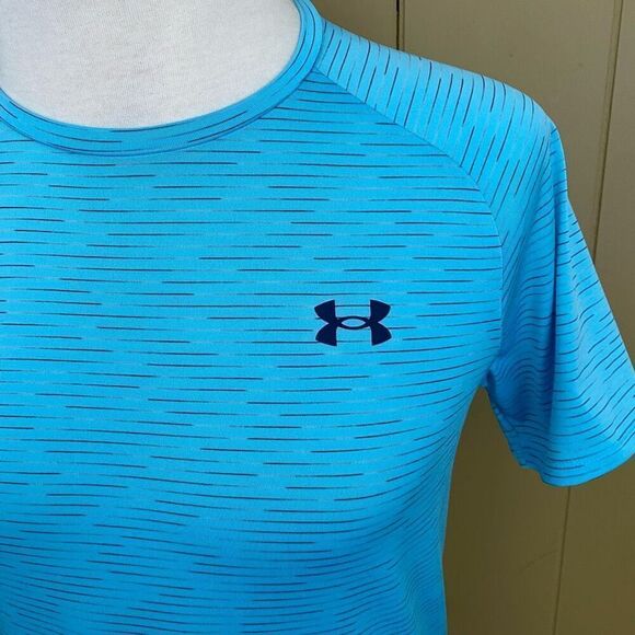 Under Armour The Tech Tee men S loose fit short sleeve Crewneck stripe t-shirt - Picture 2 of 9